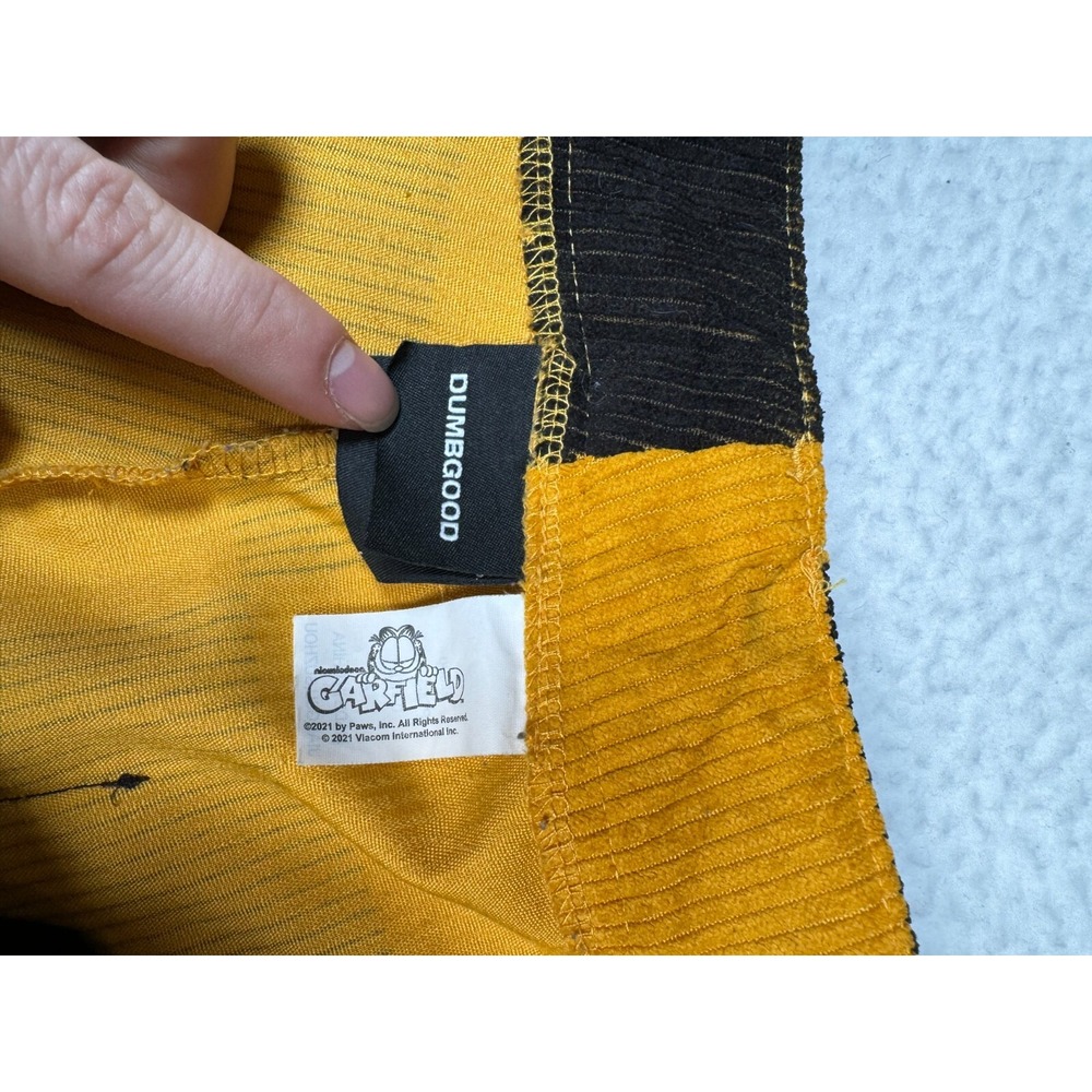 Dumbgood Garfield Corduroy Pants Womens Large Fits 34x30 - Checkered - READ - Picture 7 of 16